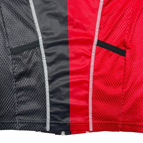 Hincapie Sleeveless Cycling Jersey Women's Large Red/Black Full Zip Vest Tank - Picture 6 of 9